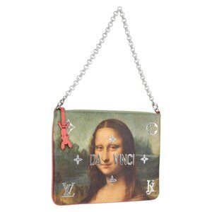 LOUIS VUITTON Masters Collection Da Vinci Pochette Plat Bag M64799 Auth 116083SM